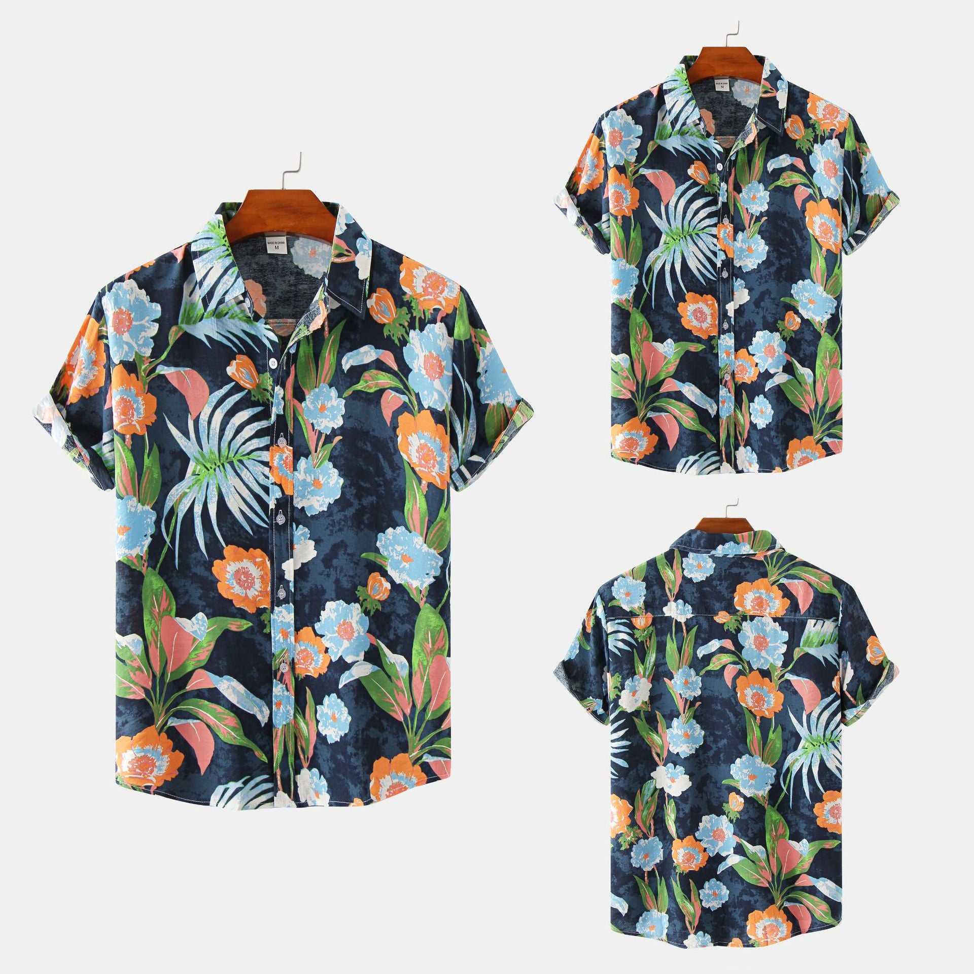Summer Floral Short Sleeve Shirt for Men (Wholesale)