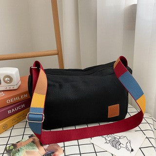 2023 Summer Canvas Women's Bag with Colorful Straps