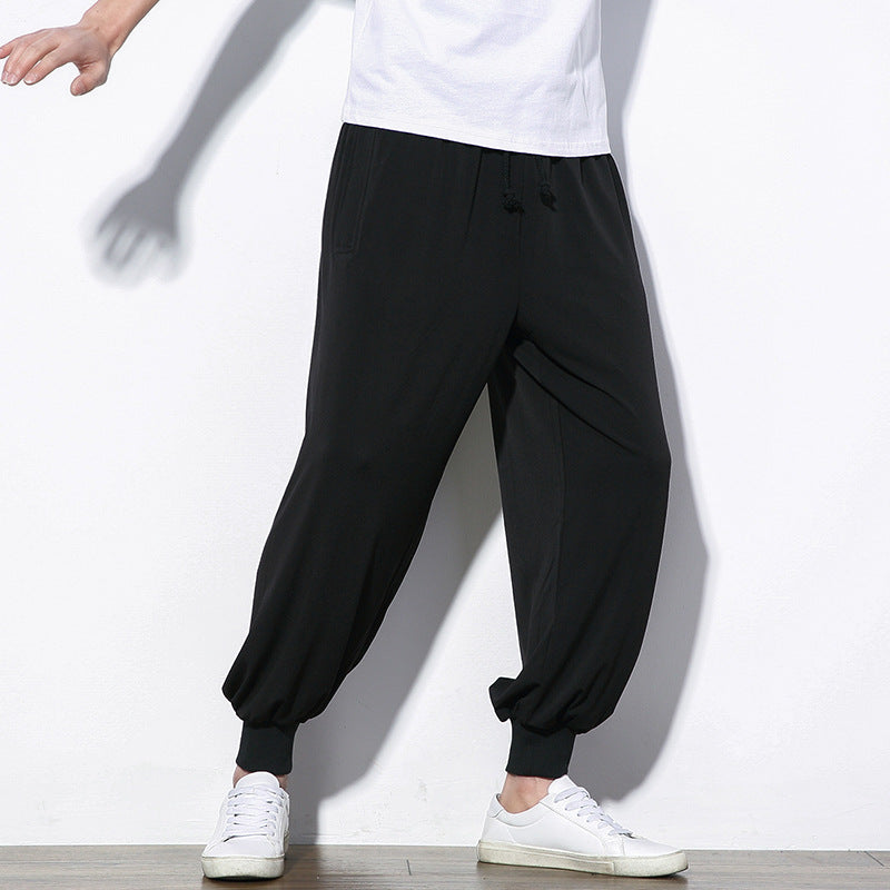 Men's Summer Thin Ice Silk Bloomers