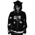Spider Rhinestone Print Cardigan Jacket Combo
