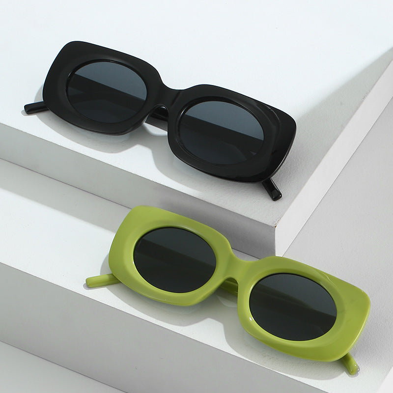 2022 Square Sunglasses in Pastel Colors for Women