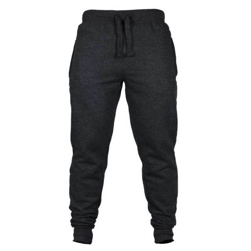 Fleece Lined Casual Pants with Print for Men