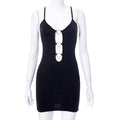 Women's Spring Summer Solid Color Halter Dress