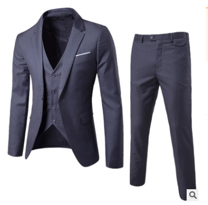 2018 Spring Men's Suit Set for Weddings (Three Pieces)