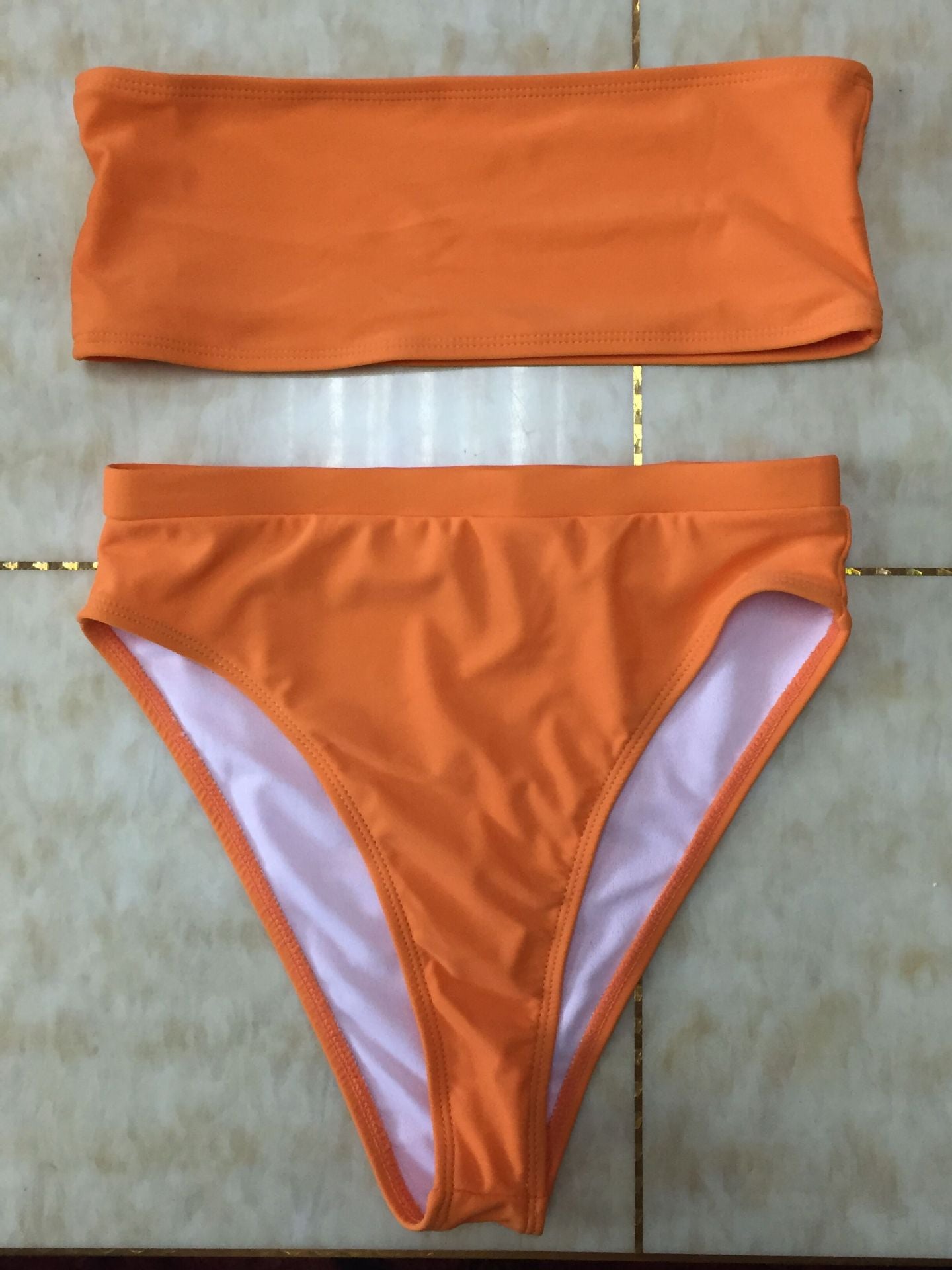 Sexy Strapless Two-Piece Bikini Swimwear Set