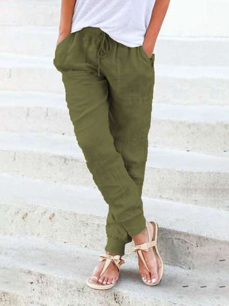 2023 Summer Urban Casual Cotton Pants for Women