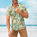 Summer Men's Casual Floral Short Sleeve Shirt