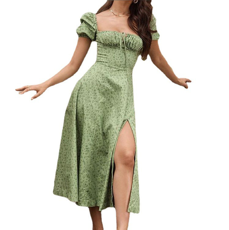 2023 Spring New Women's Floral Backless Dress