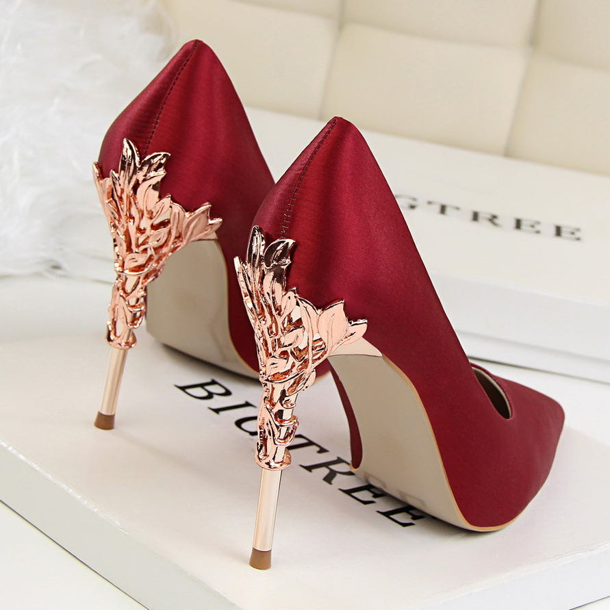 Evarisluxe Soie Royale Silk Stiletto Heel