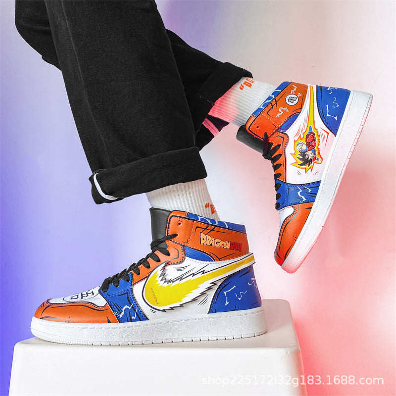 Summer Men's Breathable Couple Sneakers - Demon Slayer Design
