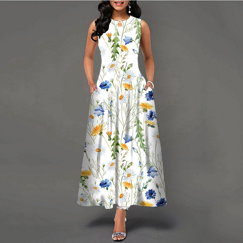 Evarisluxe Bohemian Sleeveless Long Dress