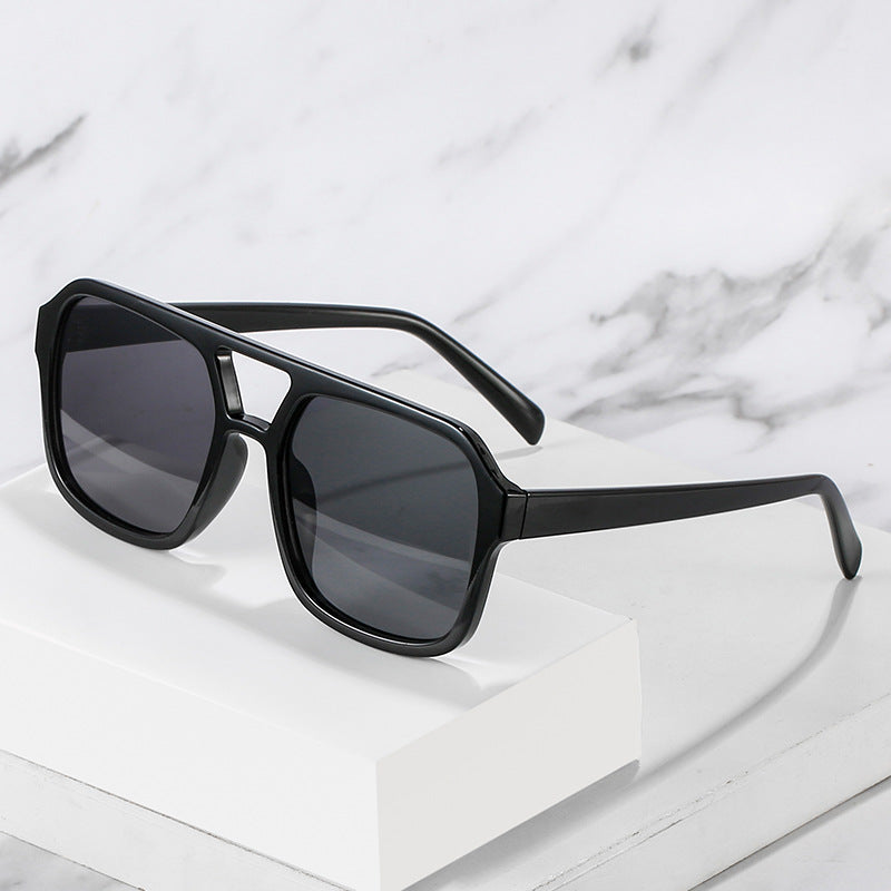 2021 Vintage Square Double Beam Sunglasses for Women
