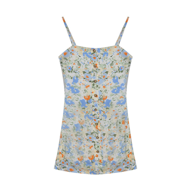 Summer Floral One-Shoulder Dress for Women 2020