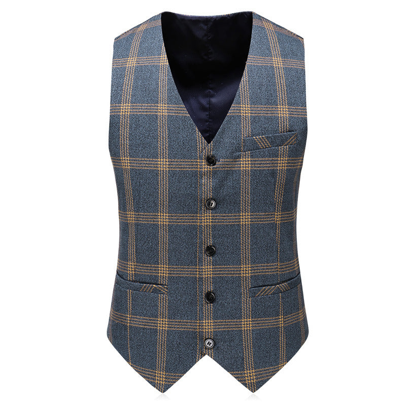 Men's Casual Plus Size Slim Fit 3-Piece Suit Set