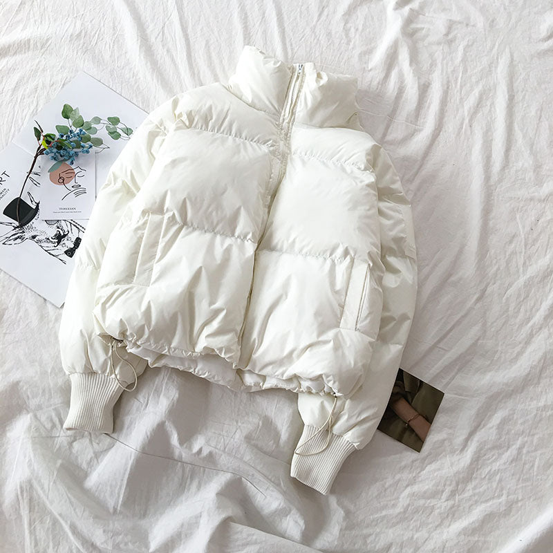Autumn Winter Loose Fit Warm Cotton Jacket for Women