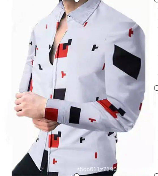 2021 Spring/Summer 3D Printed Men's Polo Shirt