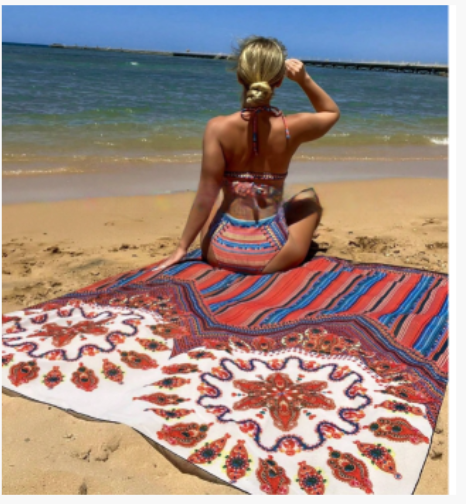 2023 New Sexy Three-Piece Bikini Set with Shawl