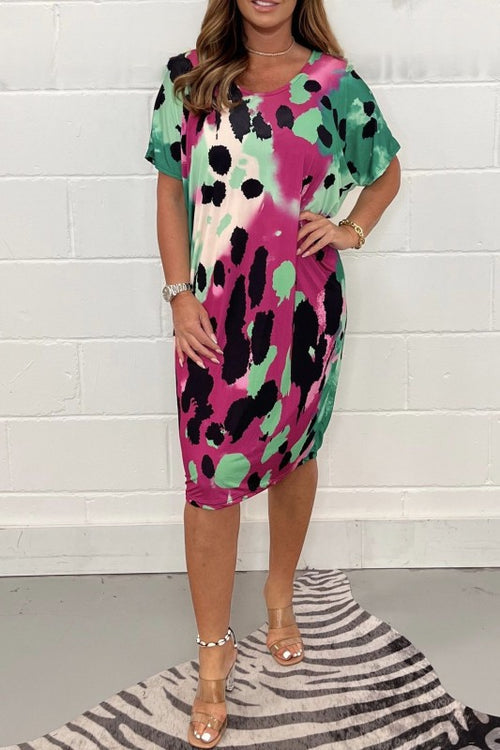 2023 Summer Plus Size Floral Casual Dress for Women