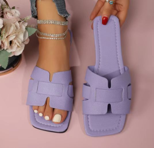 Summer Casual Woven Flat Beach Sandals for Women 36-43