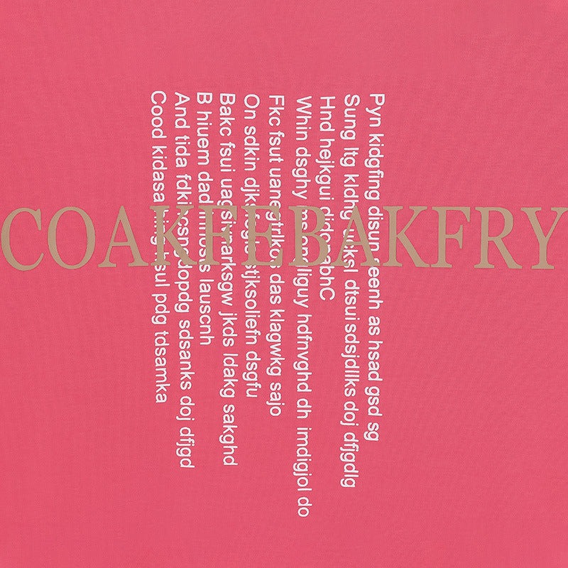 Summer Loose Cotton T-Shirt for Women - Short Sleeve