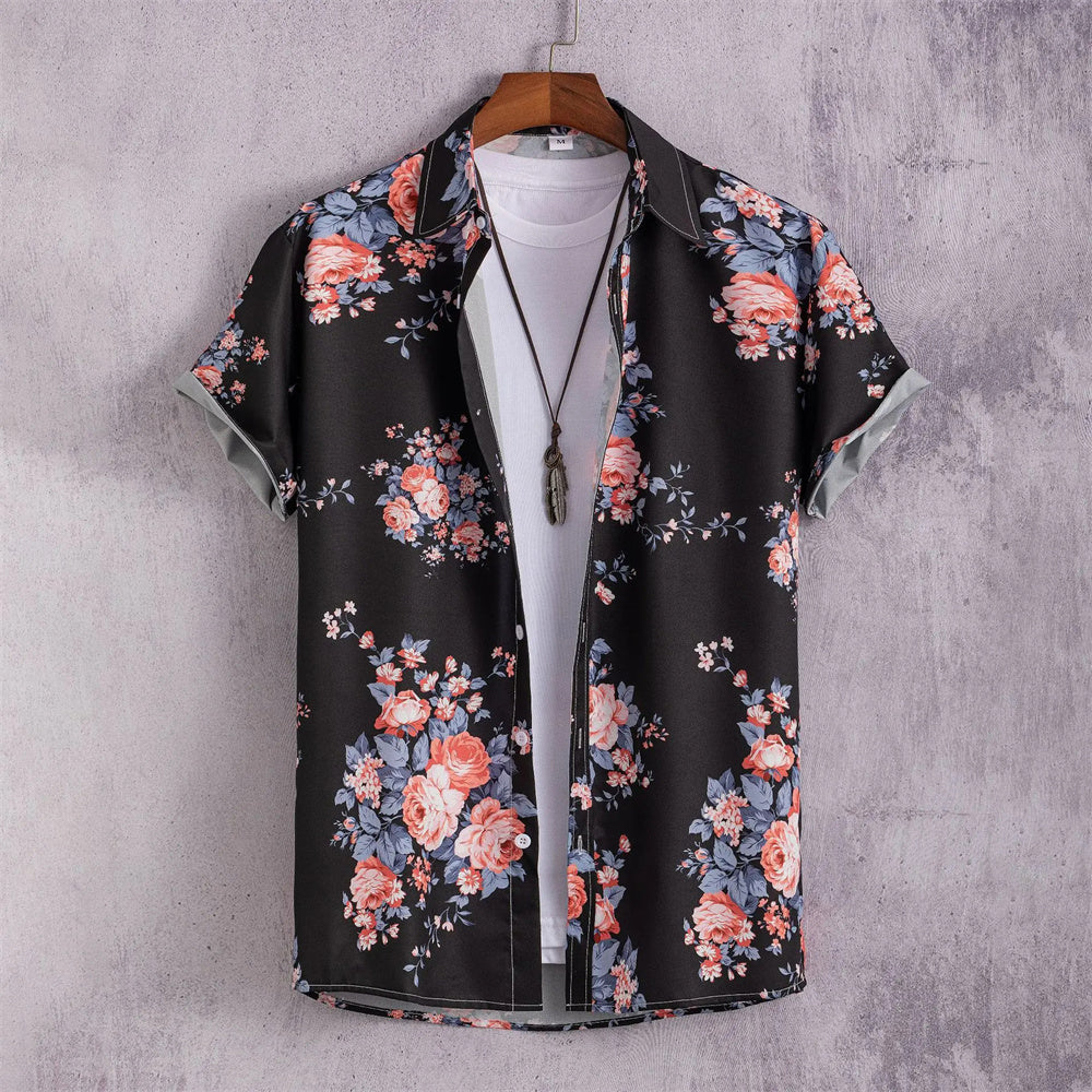 Men's Hawaiian Oversized Short Sleeve Summer Shirts
