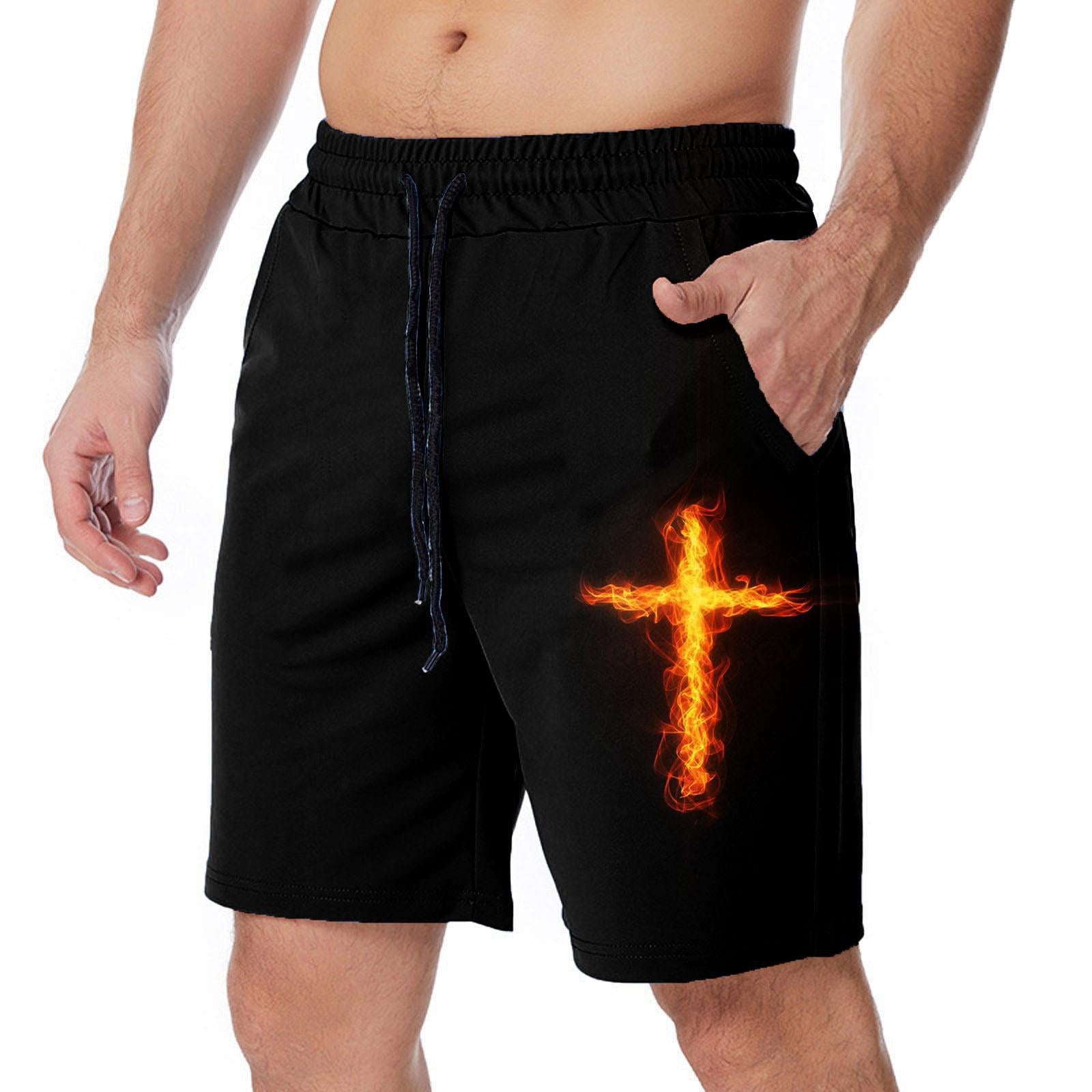2023 Summer Men's 3D Digital Print Beach Shorts