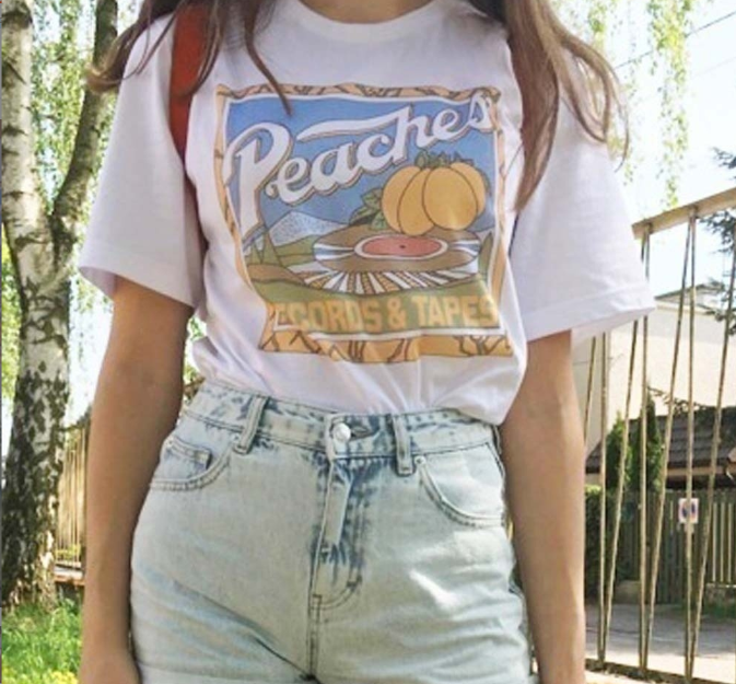 White Graphic T-Shirt for Women - Summer Loose Fit