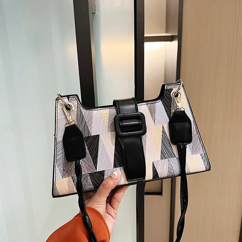 Popular Contrast Color PU Bag for Women - Summer Style
