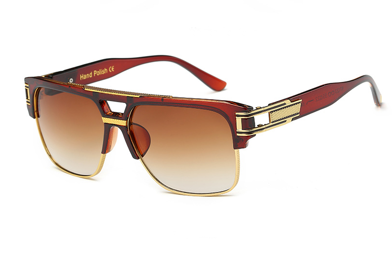 Retro Colorful Reflective Sunglasses for Men and Women