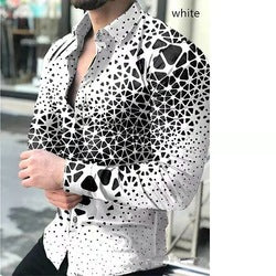 2021 Spring/Summer 3D Printed Men's Polo Shirt