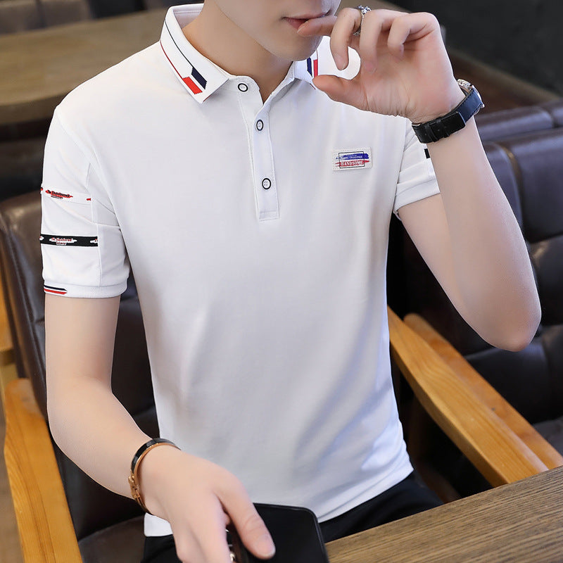 2023 Men's Summer Silk Cotton Polo Shirt (Short Sleeve)