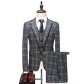 Men's Casual Plus Size Slim Fit 3-Piece Suit Set