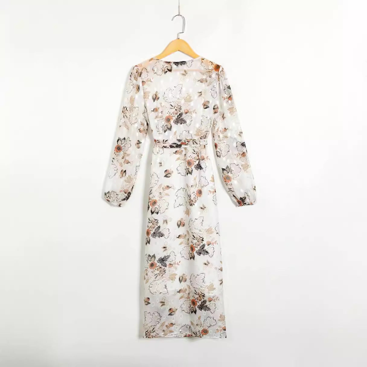 2024 Spring/Summer V-Neck Puff Sleeve Dress
