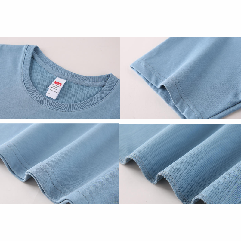 2024 Summer Cool Silk Loose Plain T-Shirt for Men