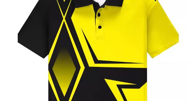 Boys' Short Sleeve Polo Shirt with Geometric Print