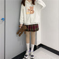 Plus Velvet Padded Jacket for Women - Bear Sweater