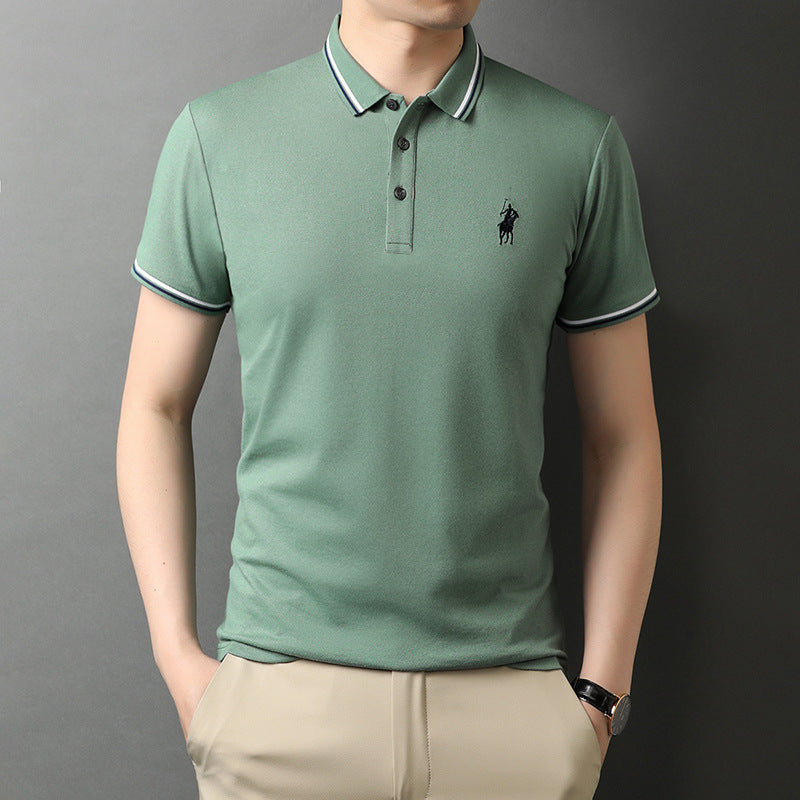 Yacht 2023 Summer Men's Short Sleeve Polo Shirt
