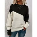 Women's Colorblock Knitted Sweater Pullover