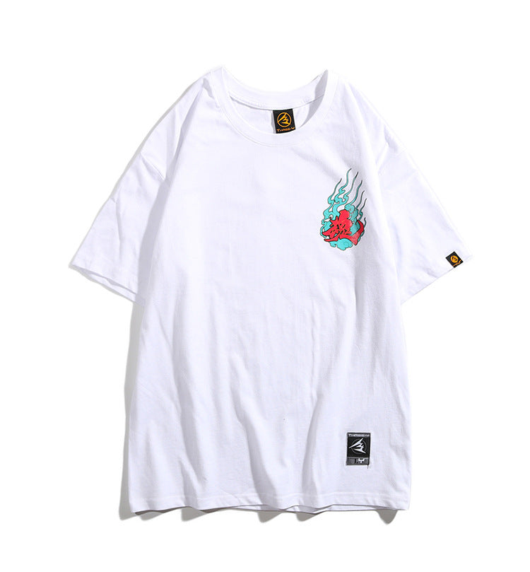 Japanese Original Streetwear Loose Print T-shirt