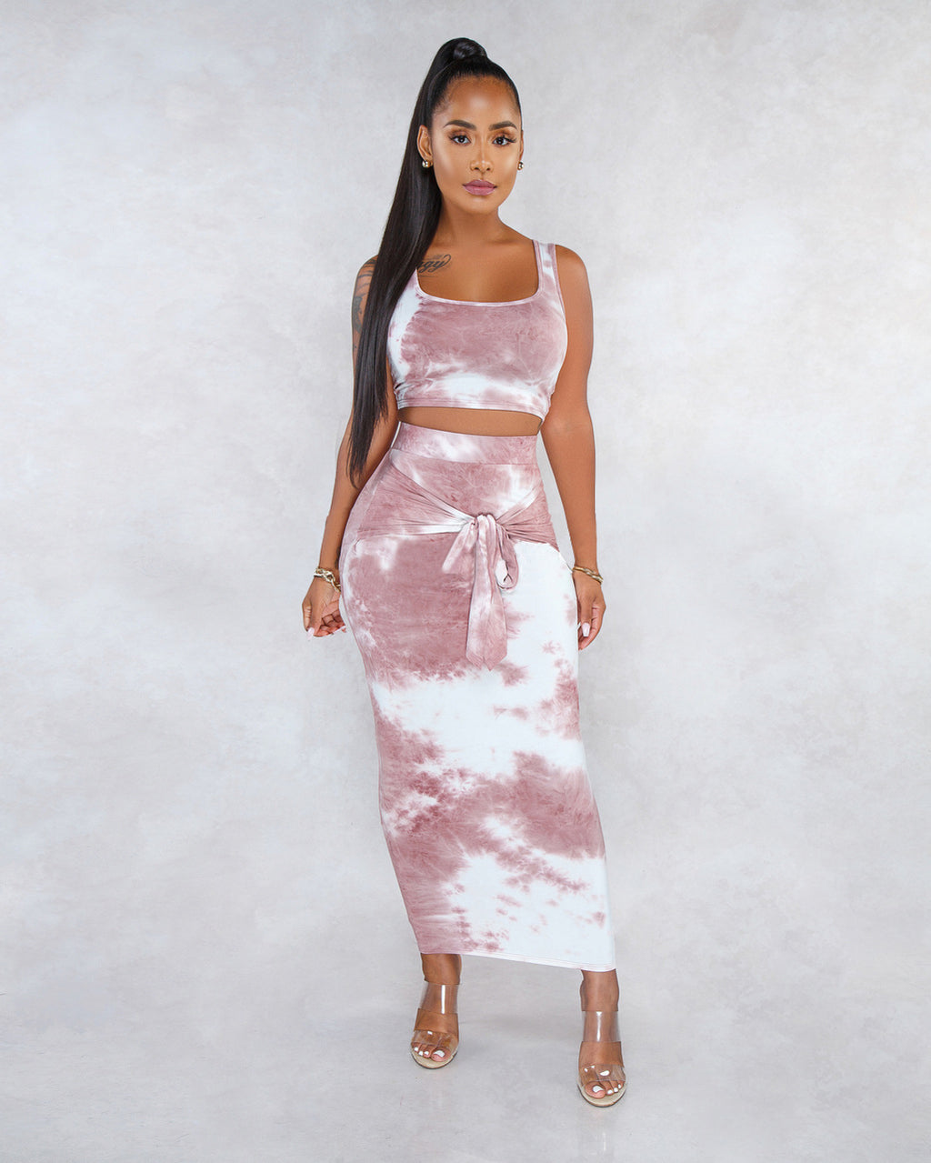 Summer Fashion Tie-Dye Women's 2-Piece Outfit Set