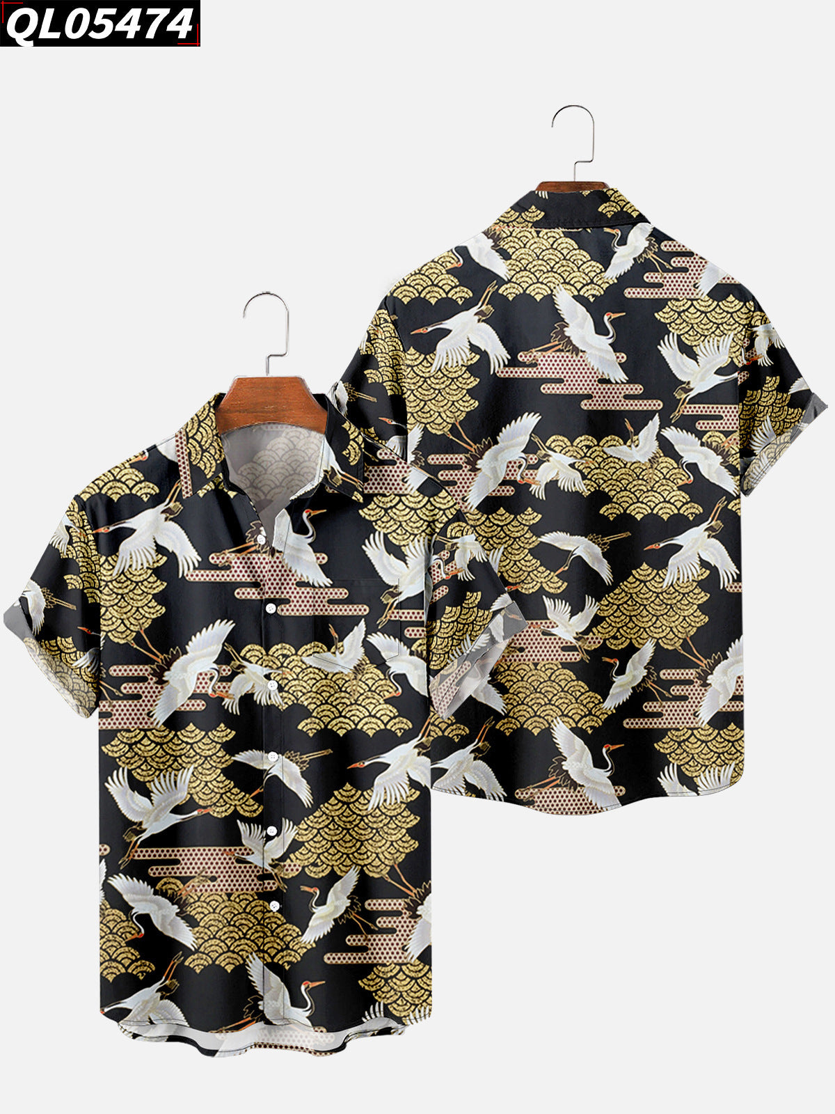2023 Retro Style Men's Hawaiian Shirt for Summer