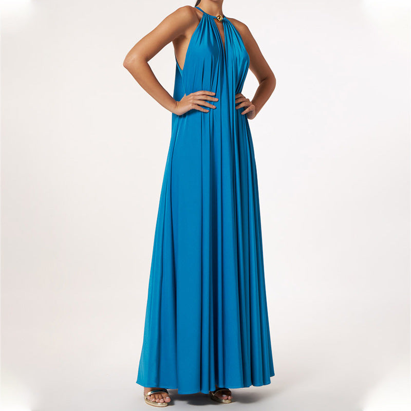 Elegant Women's Halter Loose Fashion Dress