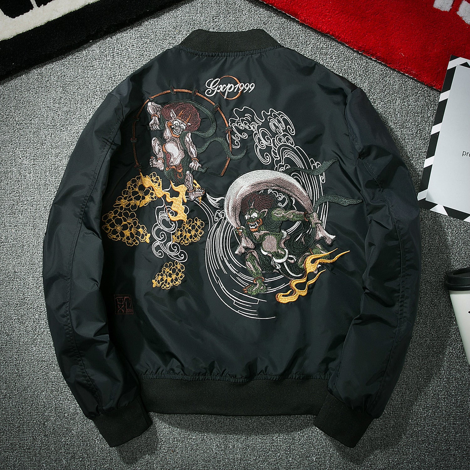 Embroidered Pilot Jacket and Baseball Jacket Combo