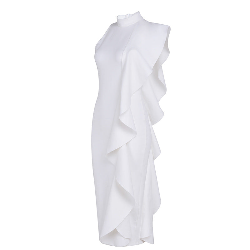 Elegant Ruffle Dress for Evening Events and Parties