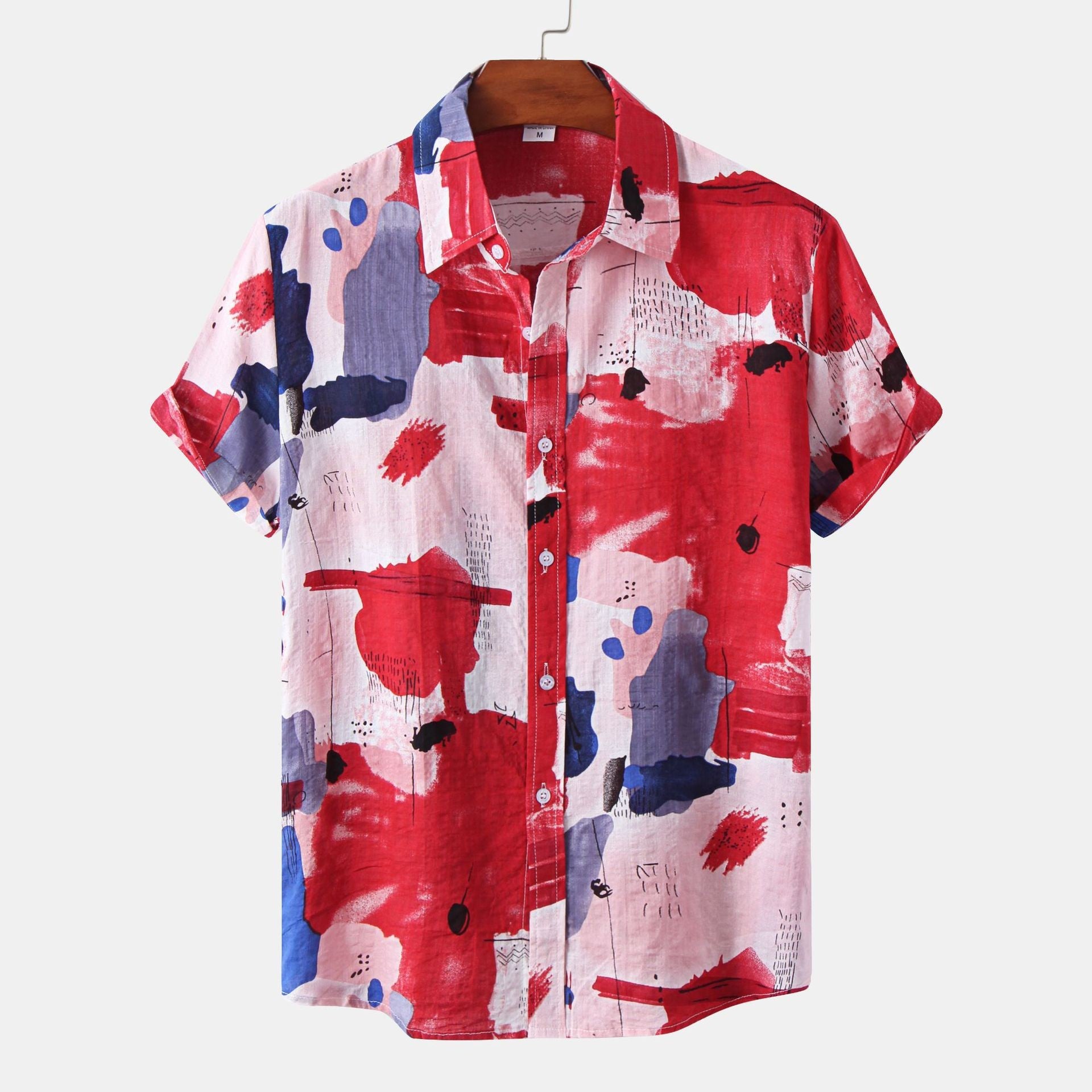 Summer Hawaiian Style Printed Men's Shirt