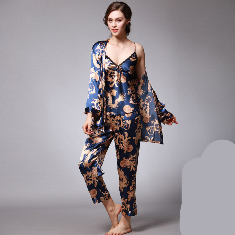 Men's Three-Piece Long Sleeve Home Wear Set