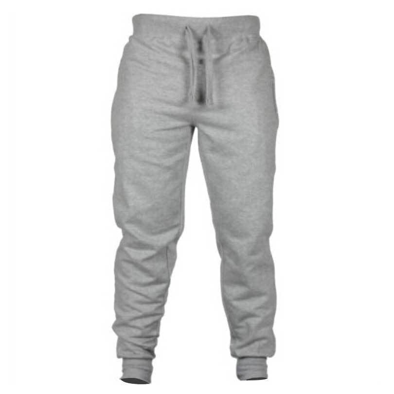 Fleece Lined Casual Pants with Print for Men