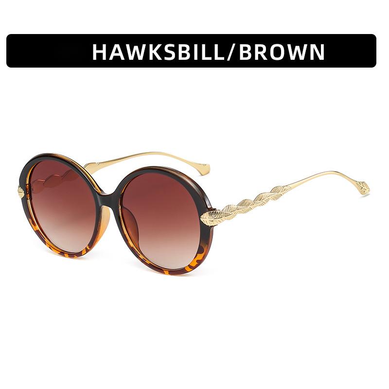 Vintage Round Frame Gradient Sunglasses for Women