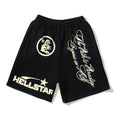 2024 Summer H@ellstar Logo Print Casual Shorts