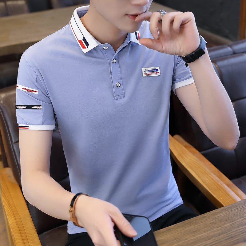 2023 Men's Summer Silk Cotton Polo Shirt (Short Sleeve)